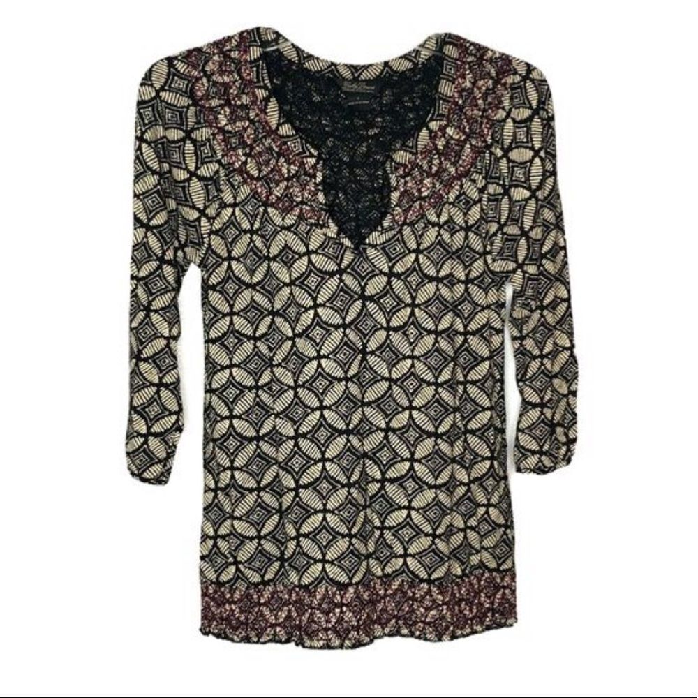 Lucky Brand Peasant Top Size Small